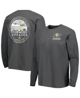 Men's Black Colorado Buffaloes Circle Campus Scene Long Sleeve T-shirt