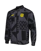 Men's Puma Borussia Dortmund Pre-Match Raglan Full-Zip Training Jacket