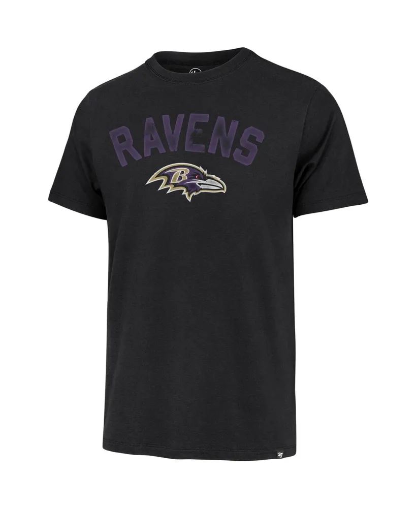 Men's '47 Brand Black Baltimore Ravens All Arch Franklin T-shirt