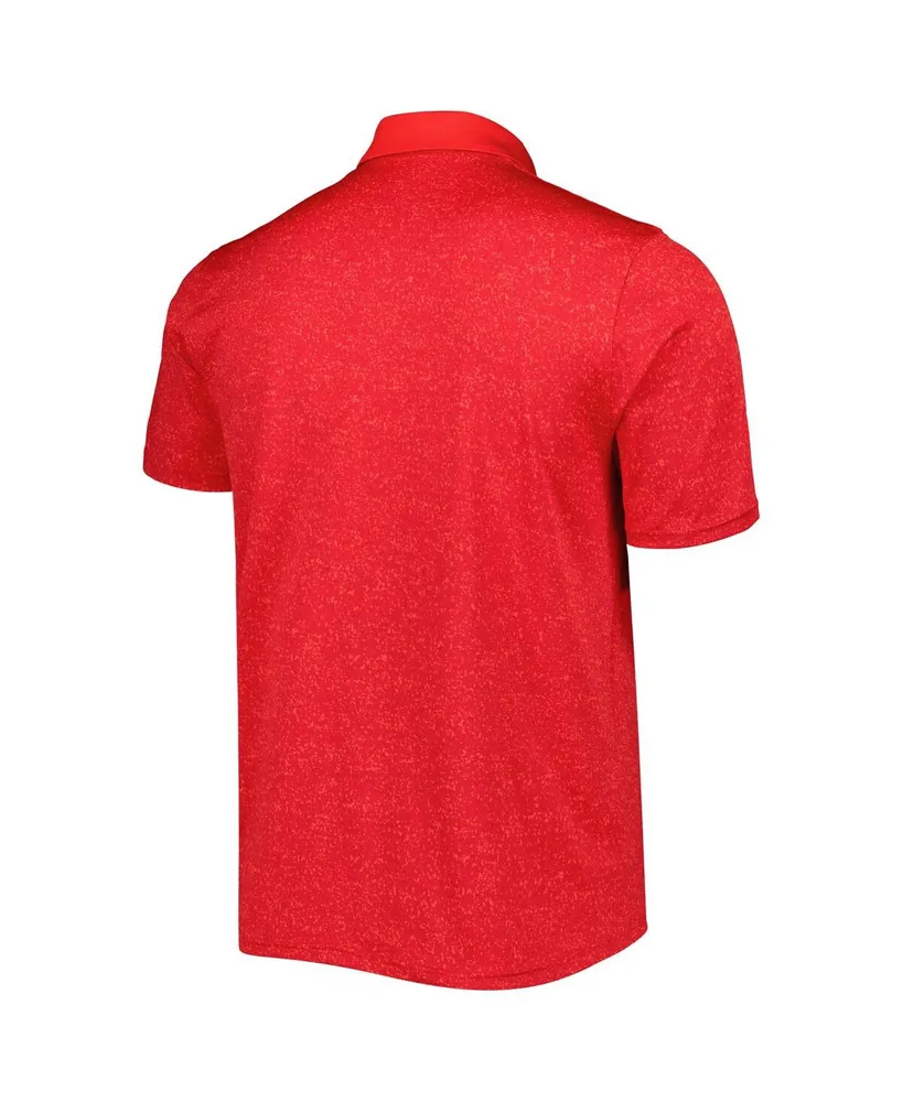 Men's Under Armour Red Utah Utes Static Performance Polo Shirt