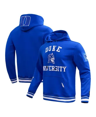 Men's Pro Standard Royal Duke Blue Devils Classic Stacked Logo Pullover Hoodie