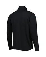 Men's Champion Black Nebraska Huskers Textured Quarter-Zip Jacket