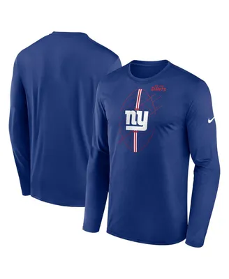 Men's Nike Royal New York Giants Legend Icon Long Sleeve T-shirt