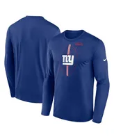 Men's Nike Royal New York Giants Legend Icon Long Sleeve T-shirt