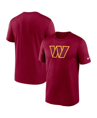 Men's Nike Burgundy Washington Commanders Legend Logo Performance T-shirt