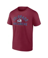 Men's Fanatics Burgundy Colorado Avalanche Wordmark Two-Pack T-shirt Set