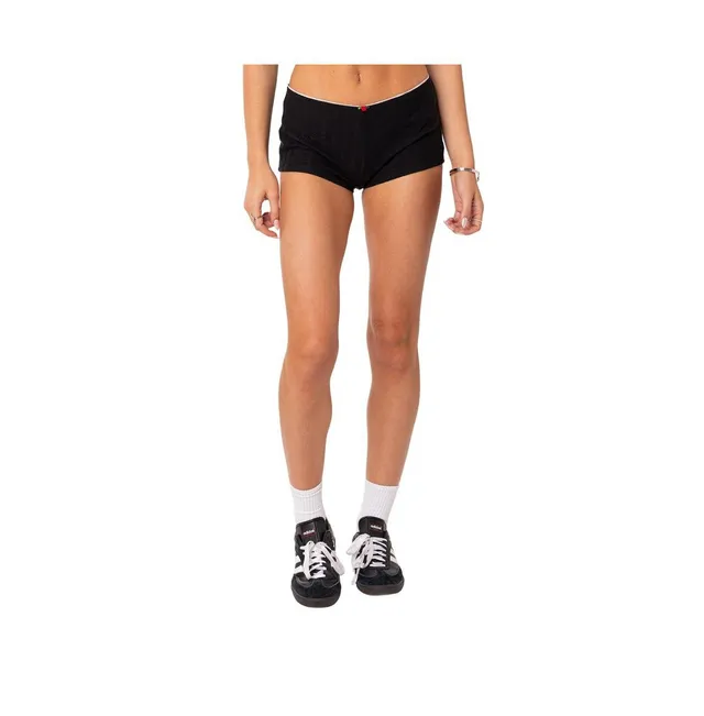 Edikted Maelle Pointelle Micro Shorts