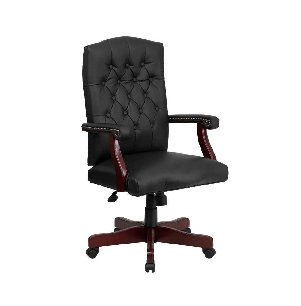 Merrick Lane Versailles High Back Tufted Home Office Chair With Height Adjustment And 360° Swivel