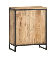 vidaXL Wine Cabinet 24.4"x13"x30.9" Rough Mango Wood