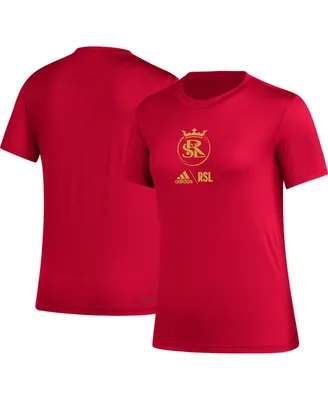 Women's adidas Red Real Salt Lake Aeroready Club Icon T-shirt