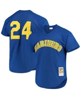 Men's Mitchell & Ness Ken Griffey Jr. Royal Seattle Mariners Cooperstown Mesh Batting Practice Jersey