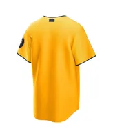 Men's Nike Gold Pittsburgh Pirates 2023 City Connect Replica Jersey