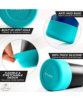 Zulay Kitchen Silicone Protector Boots for Wide and Narrow Mouth Water Bottles