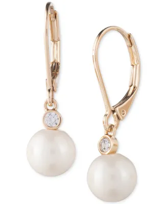 Lauren Ralph Lauren Gold-Tone Imitation Pearl Drop Earrings