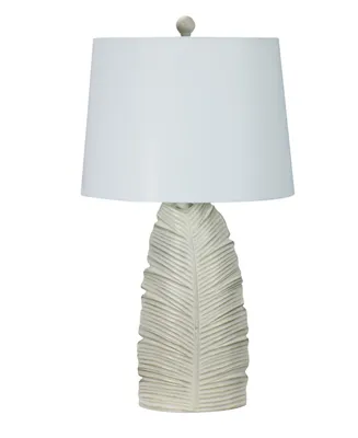 26" Casual Resin Table Lamp with Designer Shade