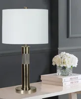 26" Metal Table Lamp with Designer Shade