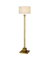 Hudson & Canal Hadley 65" Linen Shade Tall Floor Lamp