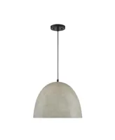 Trade Winds Carson Concrete Pendant Light in Matte Black