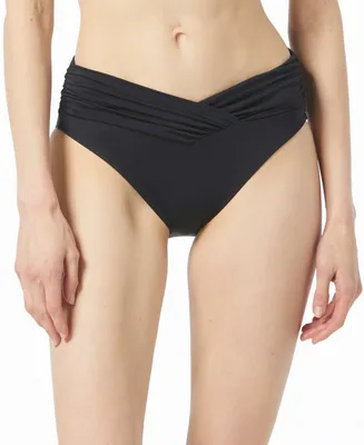 Michael Kors Women's Gathered V-Waistband Bikini Bottoms