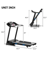 Treadmills For Home, Electric Treadmill With 15% Automatic Incline, Foldable 3.25HP Workout