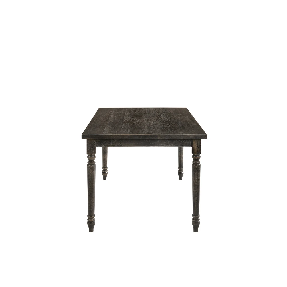 Simplie Fun Claudia Ii Dining Table In Weathe