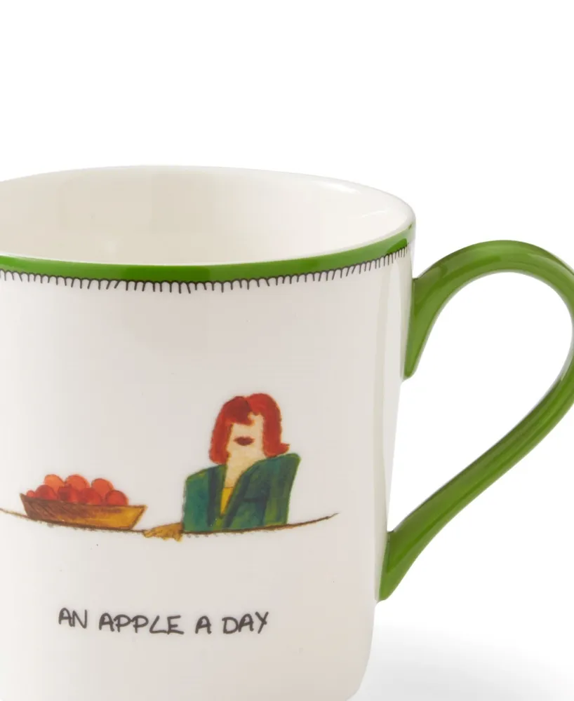 Kit Kemp for Spode Doodles Apple a Day Mug