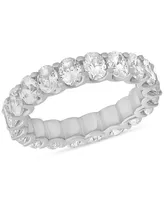 Diamond Oval-Cut Eternity Band (3 ct. t.w.) Platinum or 14k Gold