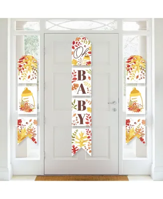 Fall Foliage Baby Hanging Banners Autumn Leaves Baby Shower Indoor Door Decor - Assorted Pre