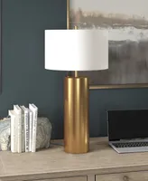 Hudson & Canal York 29.5" Tall Table Lamp with Linen Shade