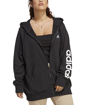 adidas Plus Cotton French Terry Logo Hoodie