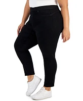 Celebrity Pink Trendy Plus Curvy Pull-On Skinny Ankle Jeans