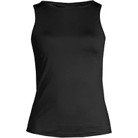 Lands' End Women's Dd-Cup High Neck Upf 50 Modest Tankini Swimsuit Top