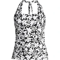 Lands' End Petite Square Neck Halter Tankini Swimsuit Top