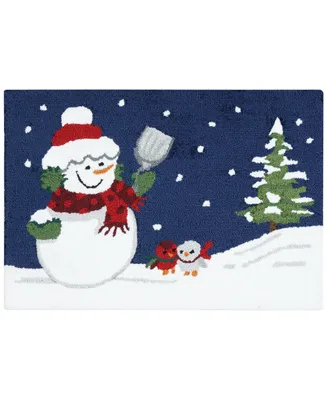 Nourison Snowman with Birds Hand Hooked Accent Rug, 20" x 30"
