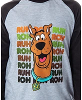 Scooby-Doo Boys Scooby Doo Pjs Ruh-Roh! Pajamas Raglan T-Shirt and Pants Sleep Set