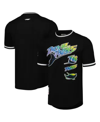 Men's Pro Standard Black Tampa Bay Rays Cooperstown Collection Retro Classic T-shirt