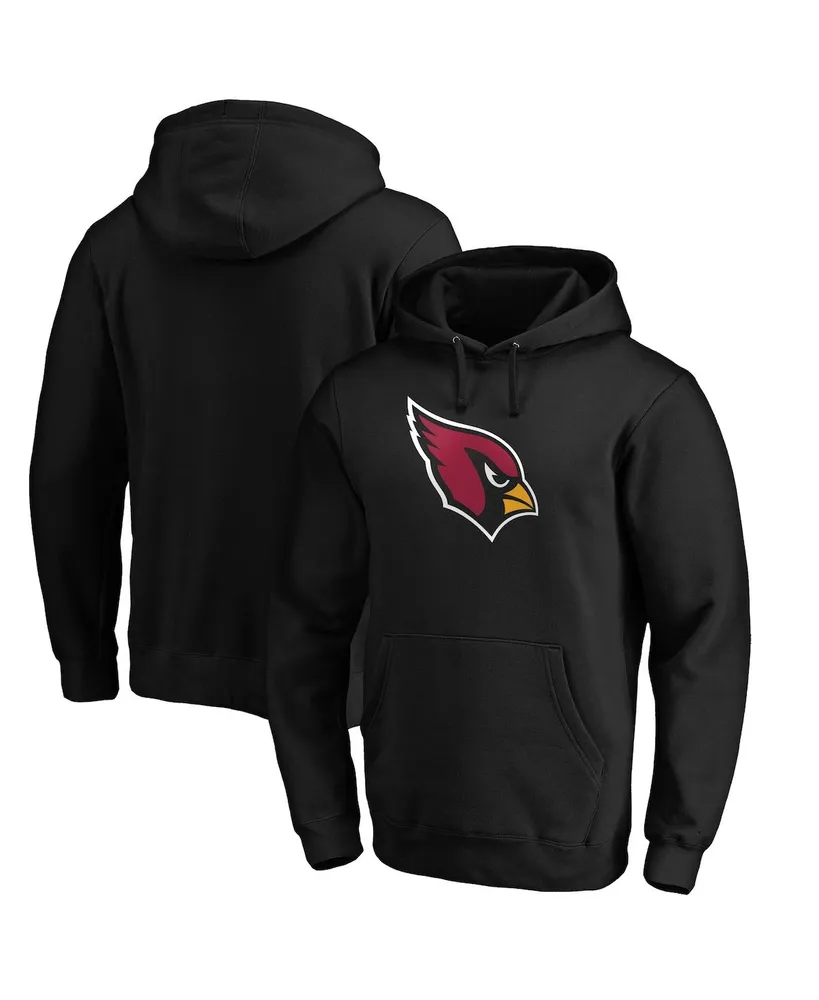 Men's Fanatics Black Arizona Cardinals Primary Logo Fitted Pullover Hoodie