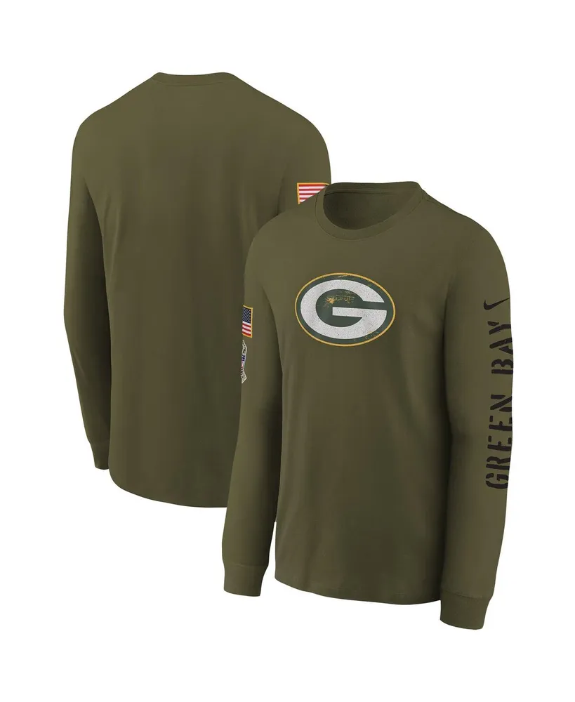 Women's Green Bay Packers Nike Olive Salute to Service Team Logo