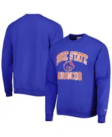 Men's Champion Royal Boise State Broncos High Motor Pullover Sweatshirt