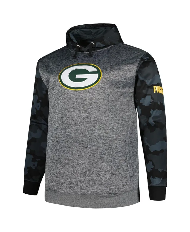 47 Brand Men's '47 Gray Green Bay Packers Gridiron Lace-Up Pullover Hoodie  - Macy's