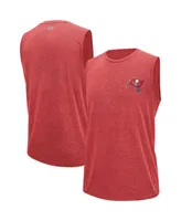 Men's Msx by Michael Strahan Red Tampa Bay Buccaneers Warm Up Sleeveless T-shirt