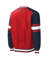 Men's Starter Red Boston Sox Yardline Pullover Windbreaker