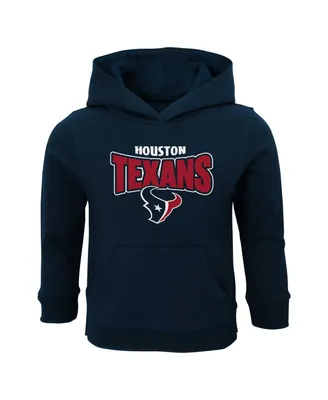 Toddler Boys and Girls Navy Houston Texans Draft Pick Pullover Hoodie