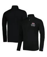 Men's Champion Black Mississippi State Bulldogs Textured Quarter-Zip Jacket