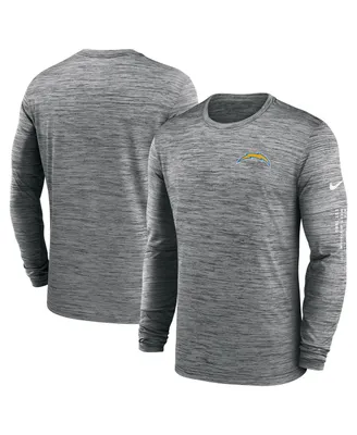 Men's Nike Anthracite Los Angeles Chargers Velocity Long Sleeve T-shirt