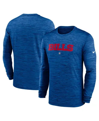 Men's Nike Royal Buffalo Bills Sideline Team Velocity Performance Long Sleeve T-shirt