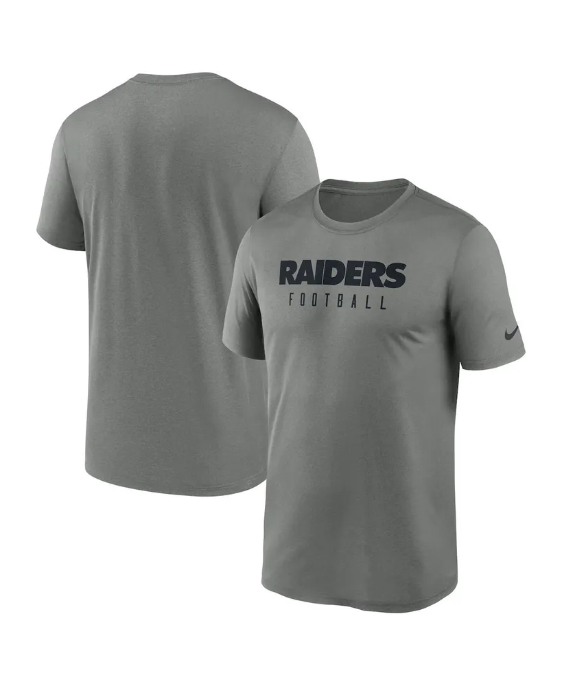 Nike Men's Dri-Fit Icon Legend (NFL Las Vegas Raiders) T-Shirt in Grey, Size: Small | N92206G8D-0ZL