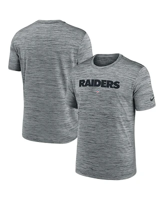 Men's Nike Gray Las Vegas Raiders Velocity Performance T-shirt