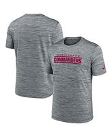 Men's Nike Gray Washington Commanders Velocity Performance T-shirt