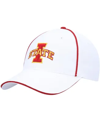 Men's Colosseum White Iowa State Cyclones Take Your Time Snapback Hat